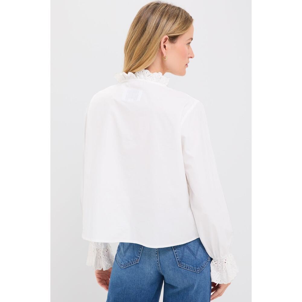 THE SHIRT BY ROCHELLE BEHRENS White Aviara Shirt Size XL NWT - Picture 2 of 7